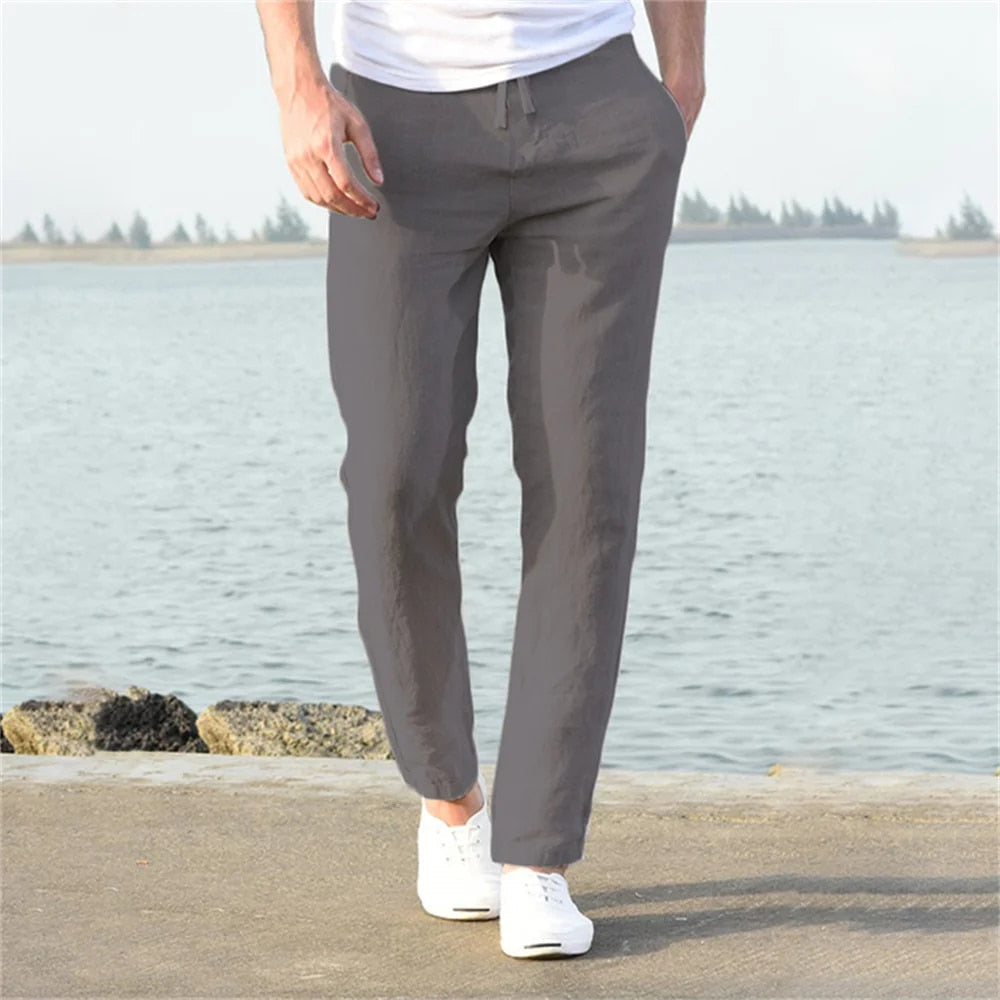 Lässige Herren Leinenhose mit Klassischem Schnitt
