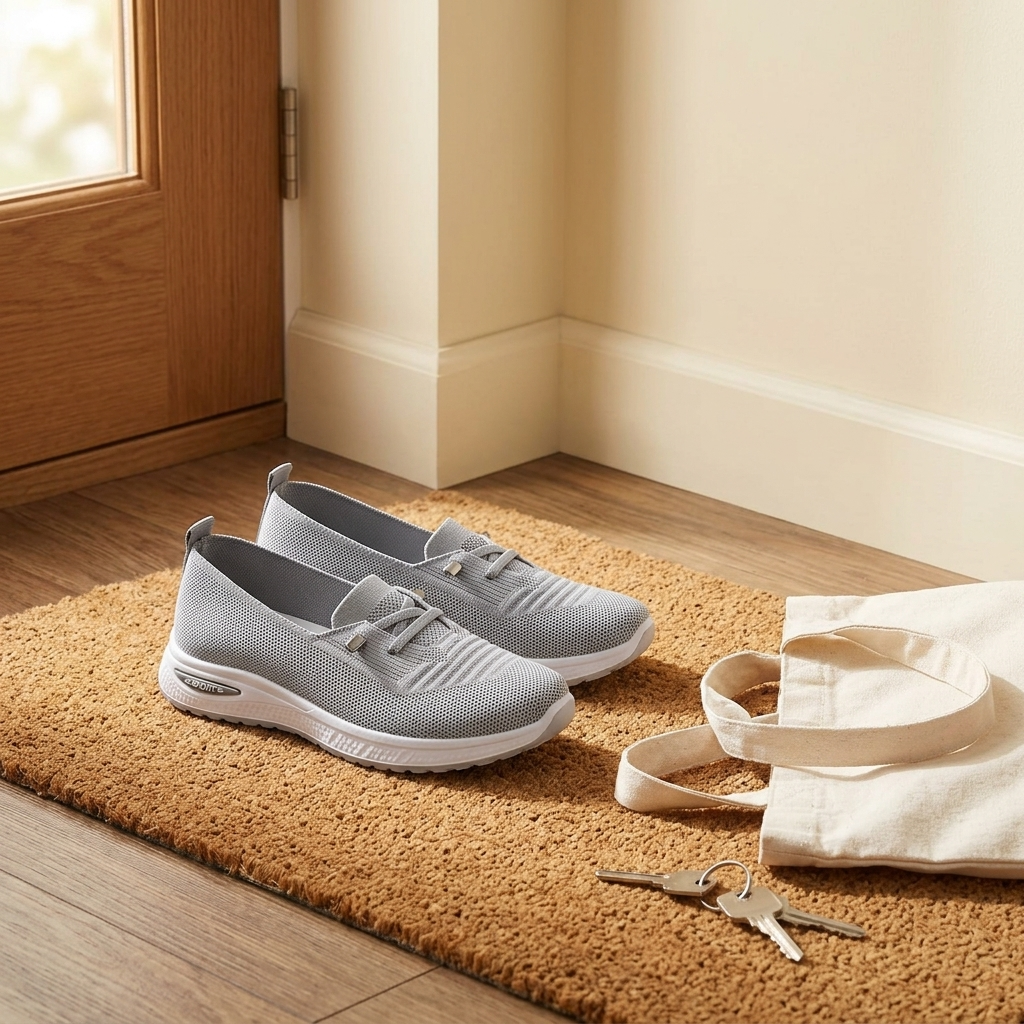 Leichte Damen Strick Sneaker zum Hineinschlüpfen