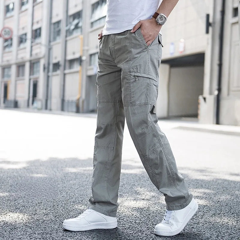 Bequeme Cargohose mit Stretch und Seitentaschen