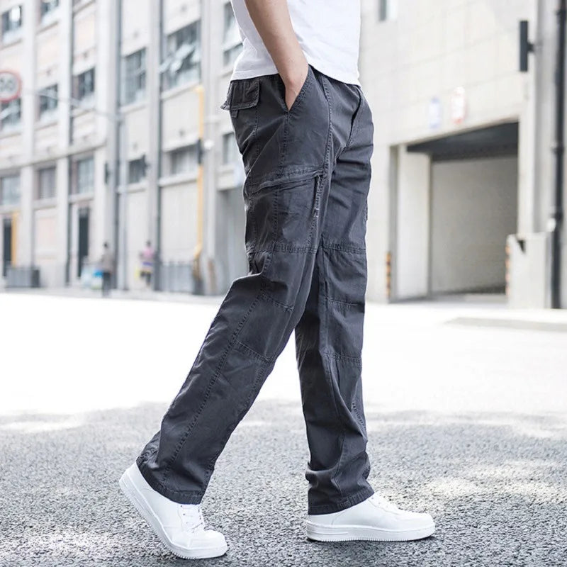Bequeme Cargohose mit Stretch und Seitentaschen