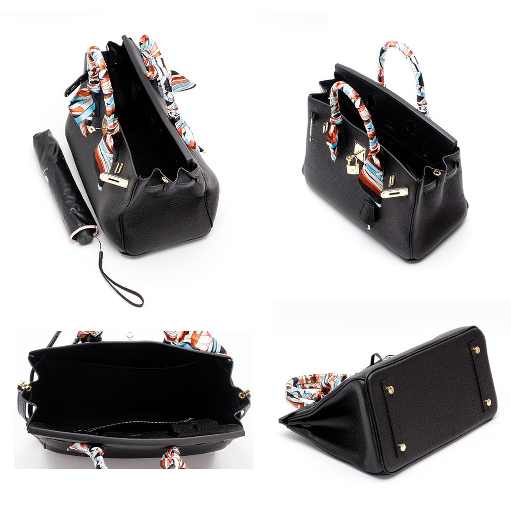 Elegante Damen Handtasche Aus Leder Mit Henkel