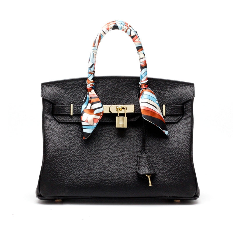 Elegante Damen Handtasche Aus Leder Mit Henkel