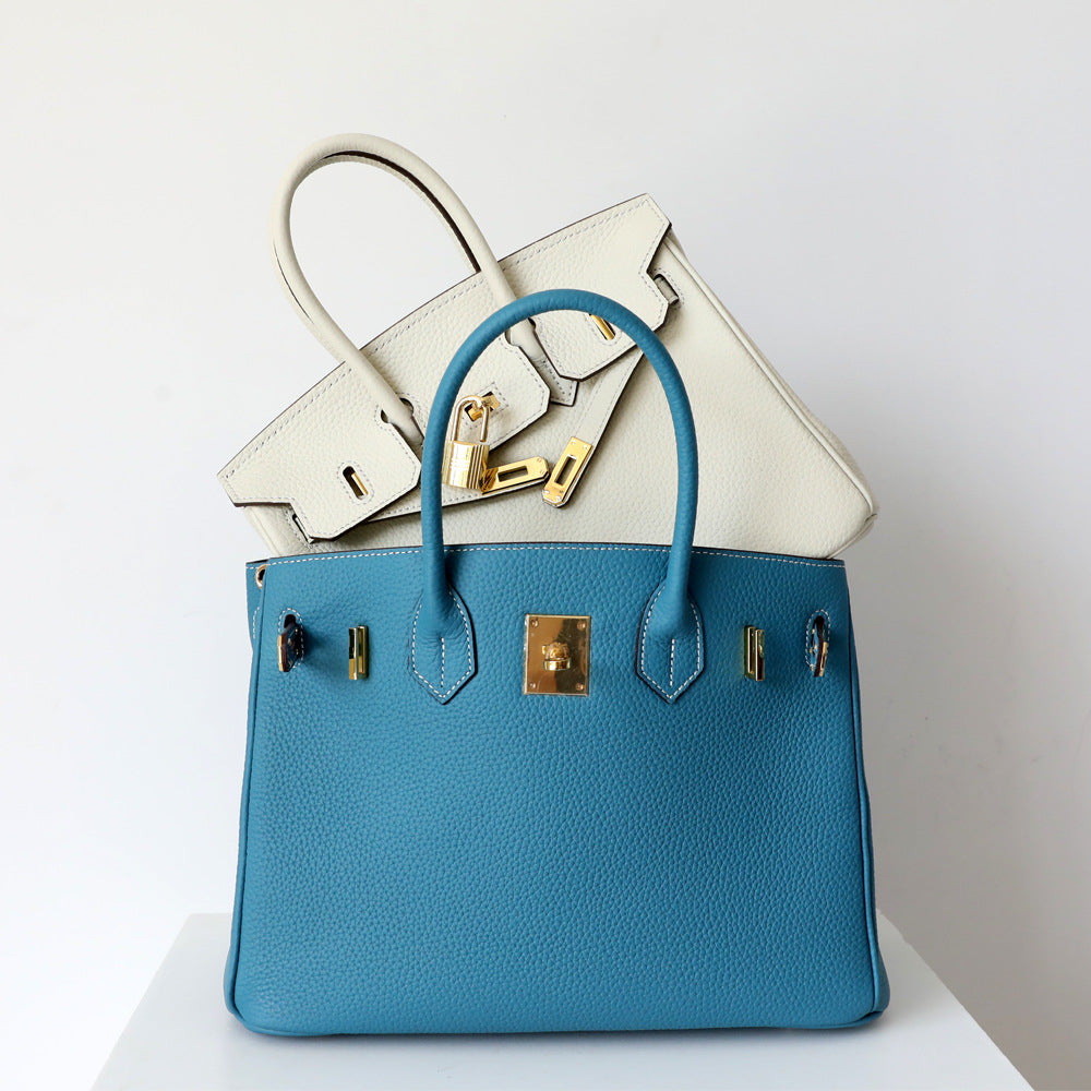 Elegante Damen Handtasche Aus Leder Mit Henkel
