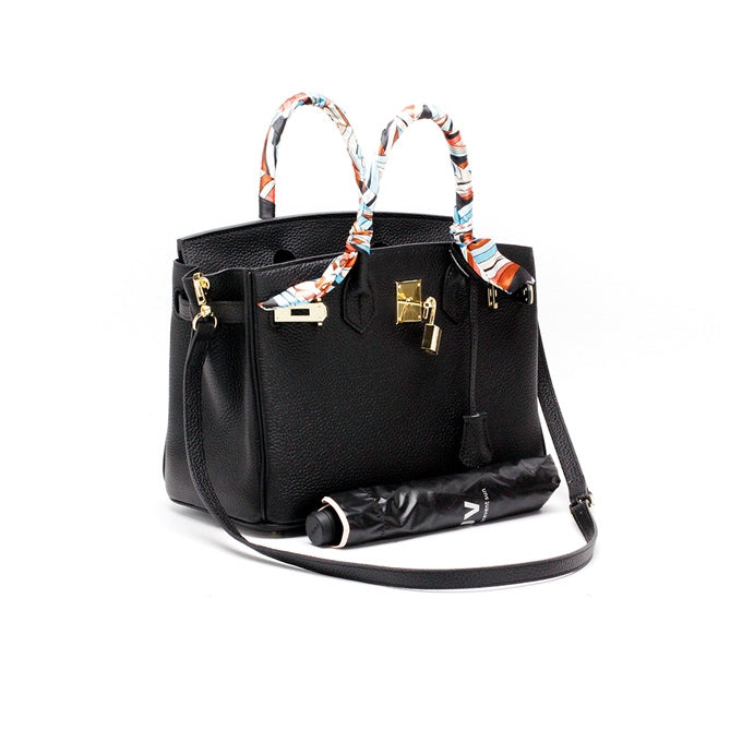 Elegante Damen Handtasche Aus Leder Mit Henkel