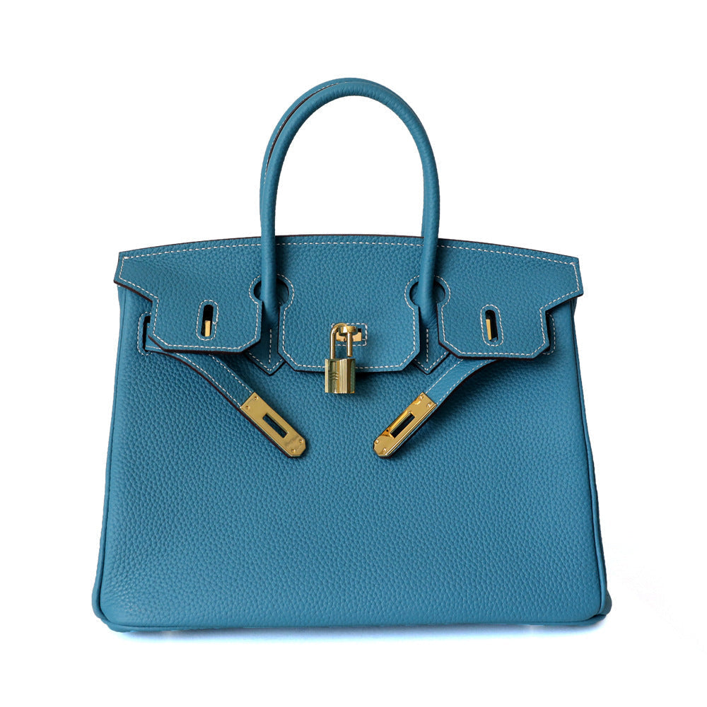 Elegante Damen Handtasche Aus Leder Mit Henkel