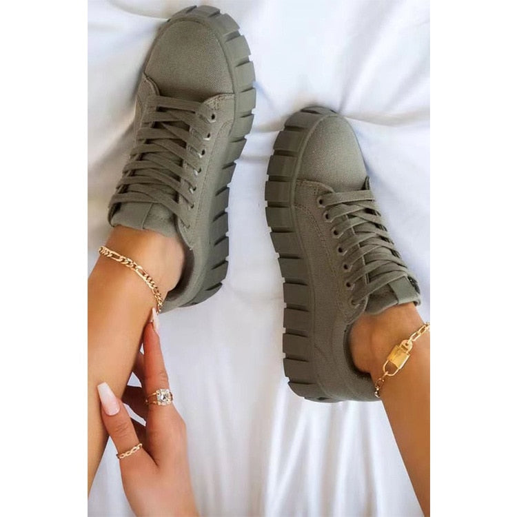 Gepolsterte Low Top Sneaker Für Damen