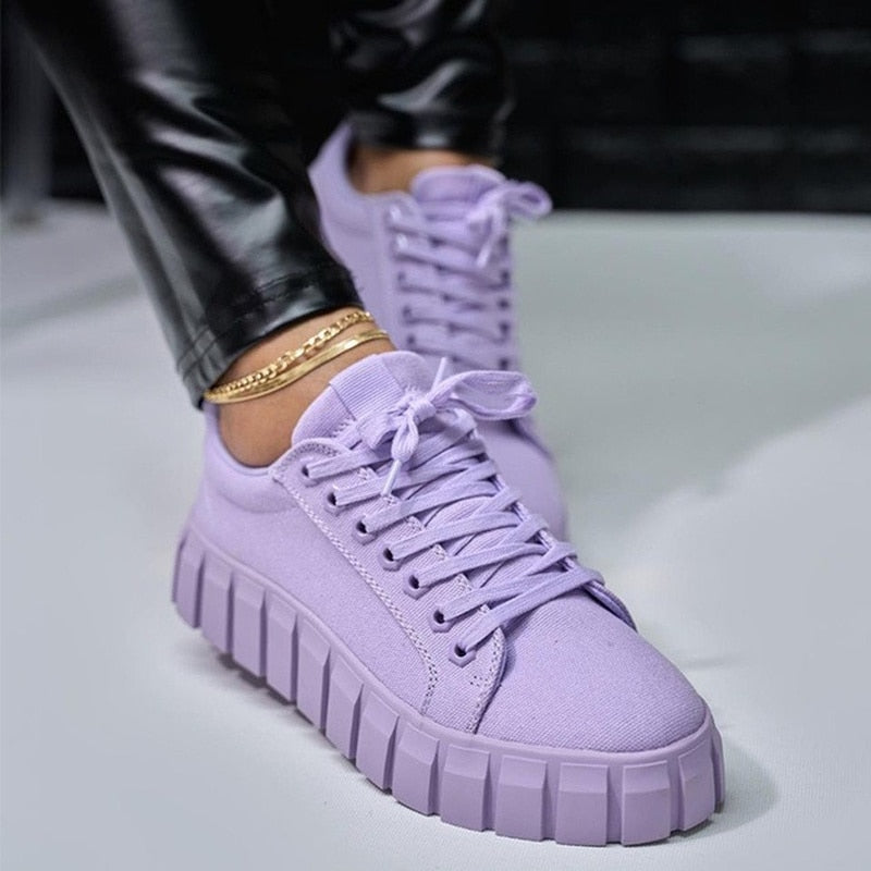 Gepolsterte Low Top Sneaker Für Damen