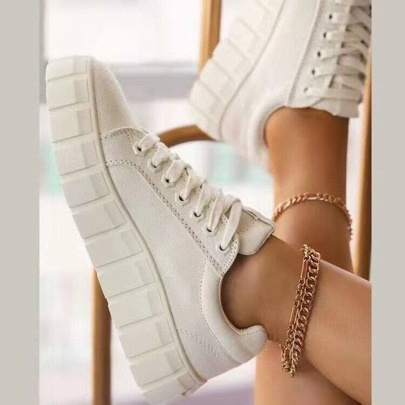 Gepolsterte Low Top Sneaker Für Damen