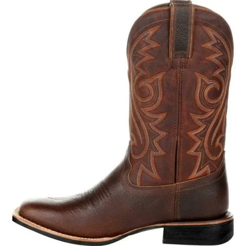 Bestickte Damen Cowboystiefel Mit Halbhohem Schaft