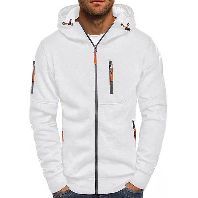 Veste zippée à capuche pour homme