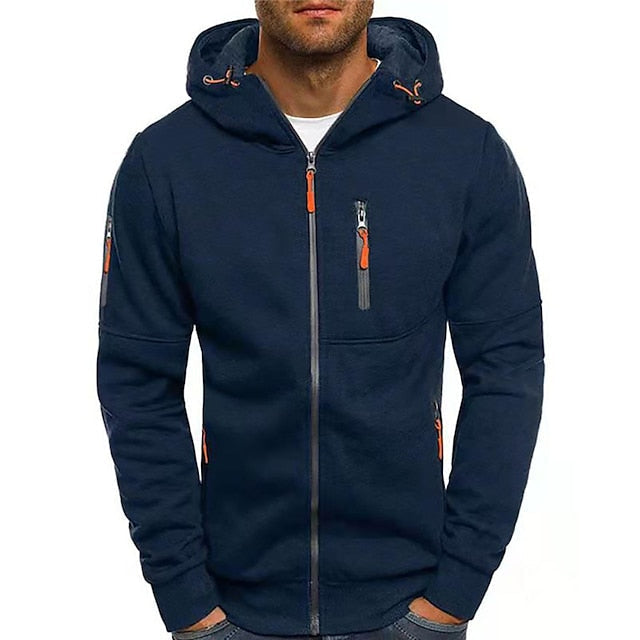 Veste zippée à capuche pour homme