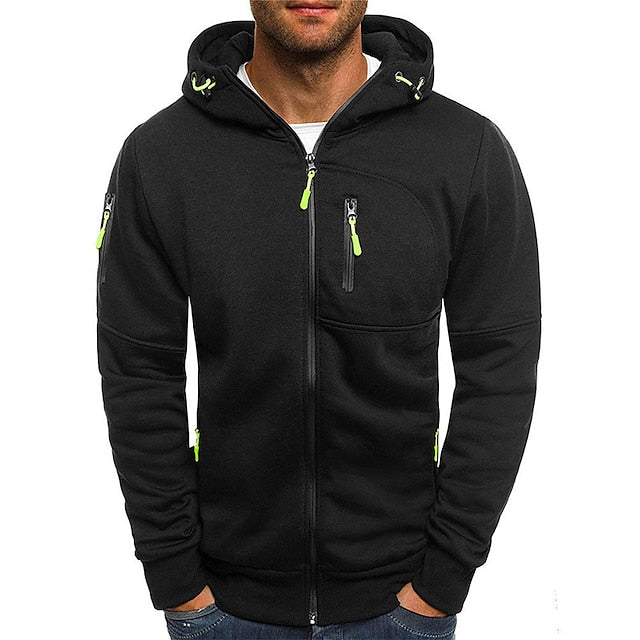 Veste zippée à capuche pour homme