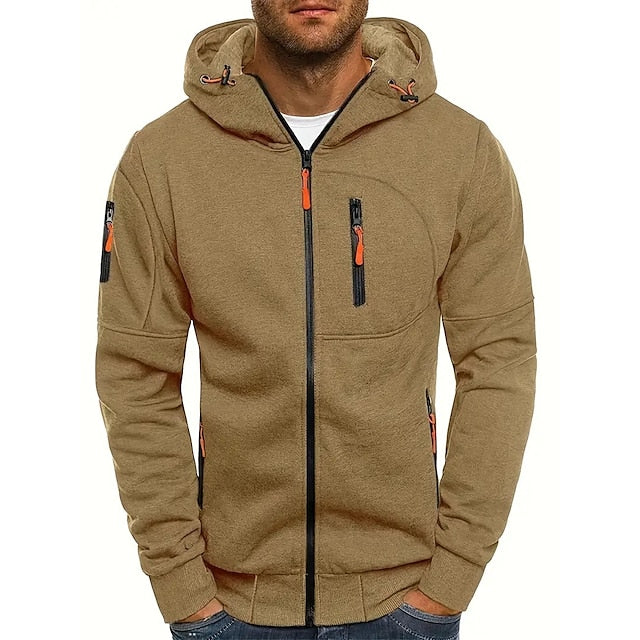 Veste zippée à capuche pour homme