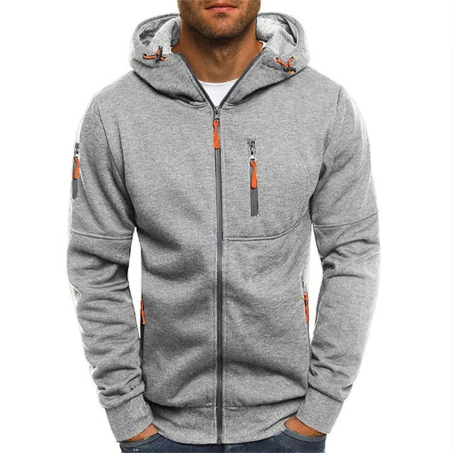 Veste zippée à capuche pour homme