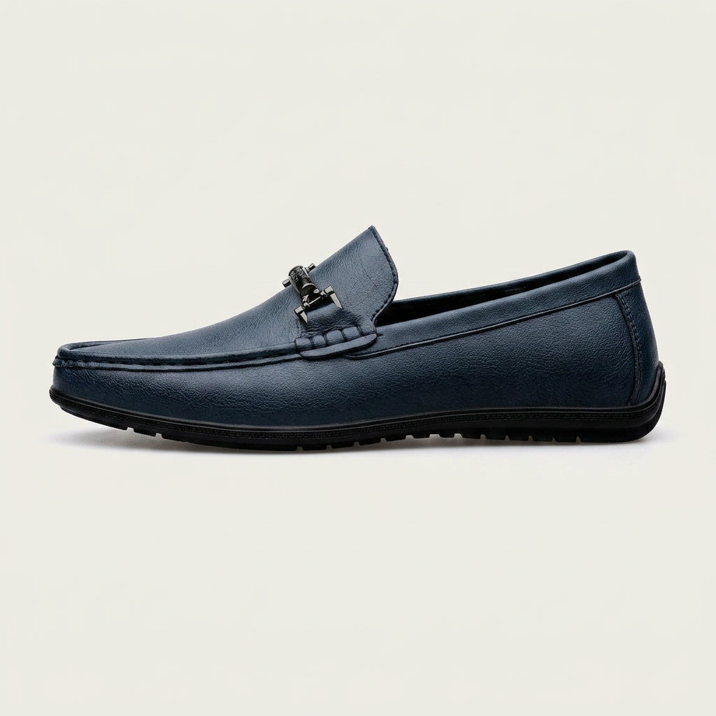 Pienza Echtleder-Loafer Mit Metallseil-Akzent