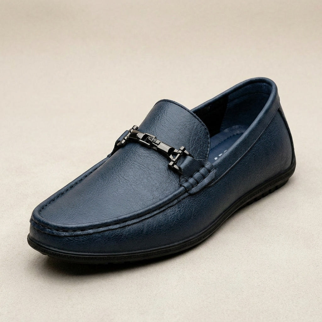 Pienza Echtleder-Loafer Mit Metallseil-Akzent