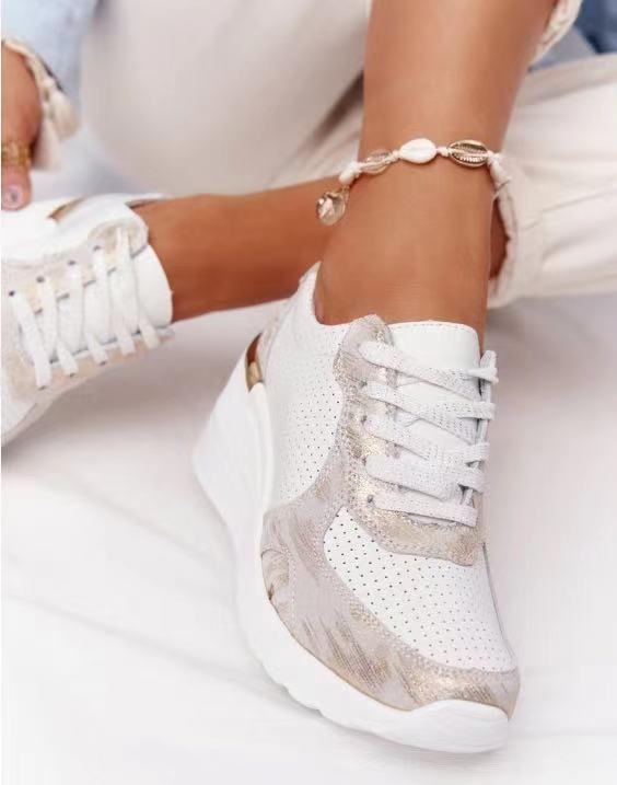 Gepolsterte Damen Komfort Sneaker mit atmungsaktivem Obermaterial