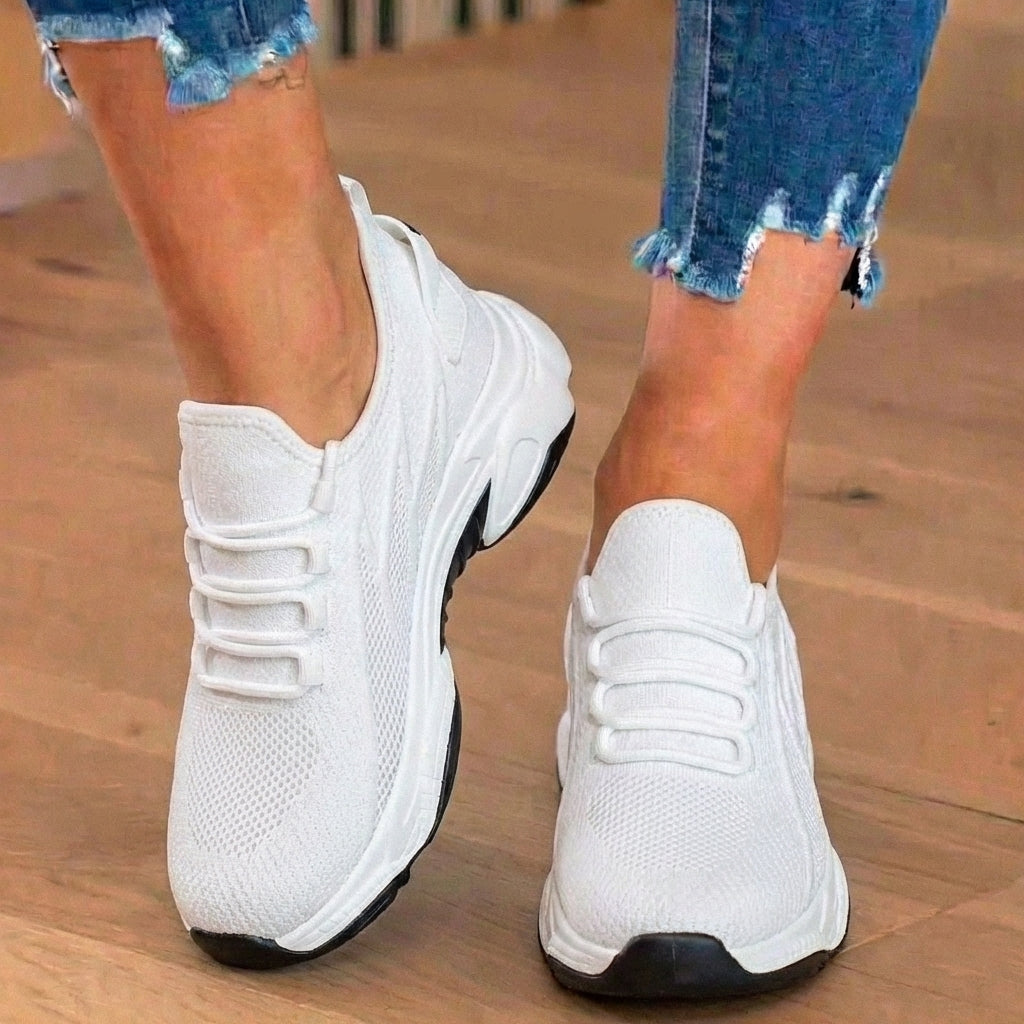 Zweifarbige Orthopädische Damen Sneaker für den Alltag