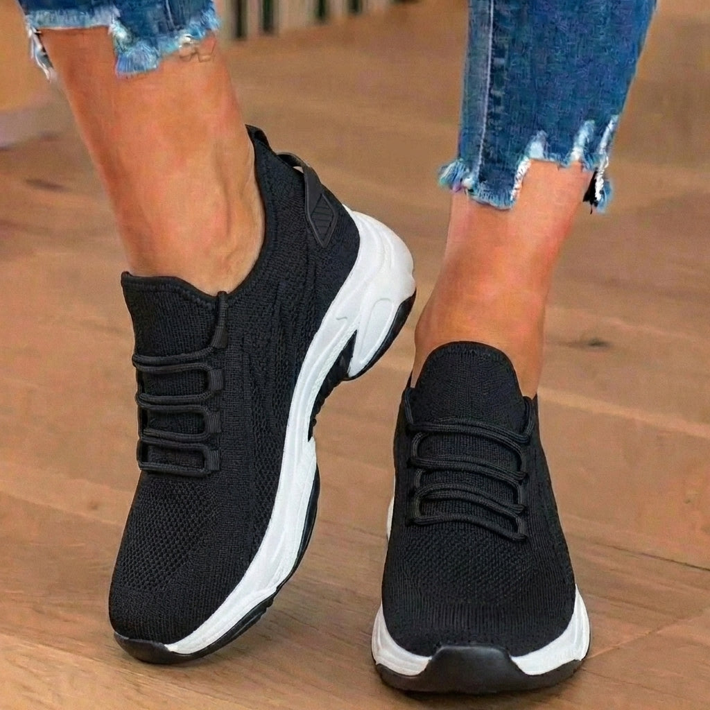 Zweifarbige Orthopädische Damen Sneaker für den Alltag