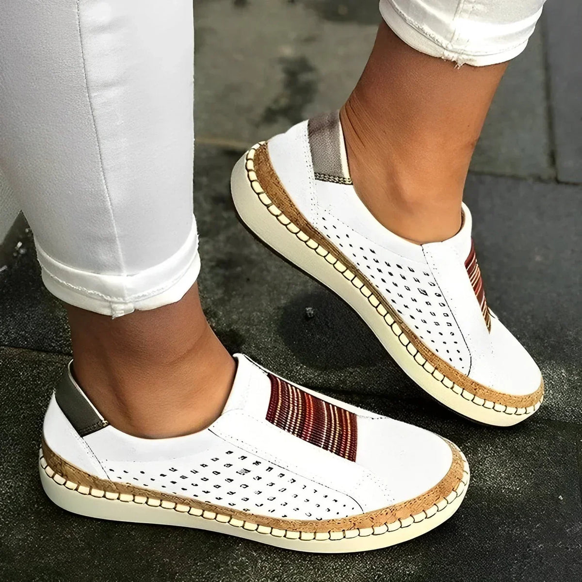 Orthopädische Mokassin Loafer mit gepolsterter Innensohle