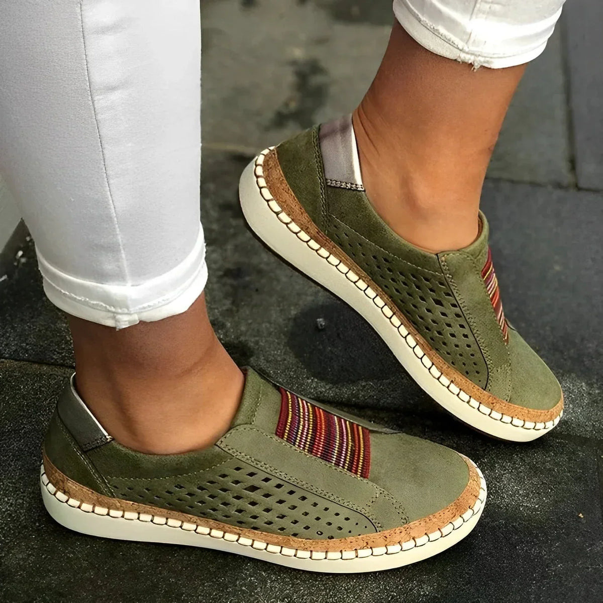 Orthopädische Mokassin Loafer mit gepolsterter Innensohle