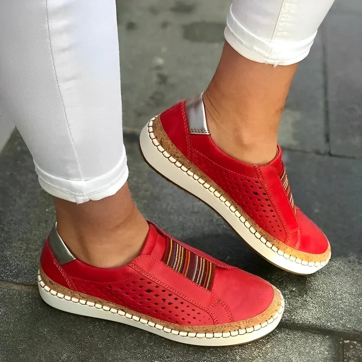 Orthopädische Mokassin Loafer mit gepolsterter Innensohle