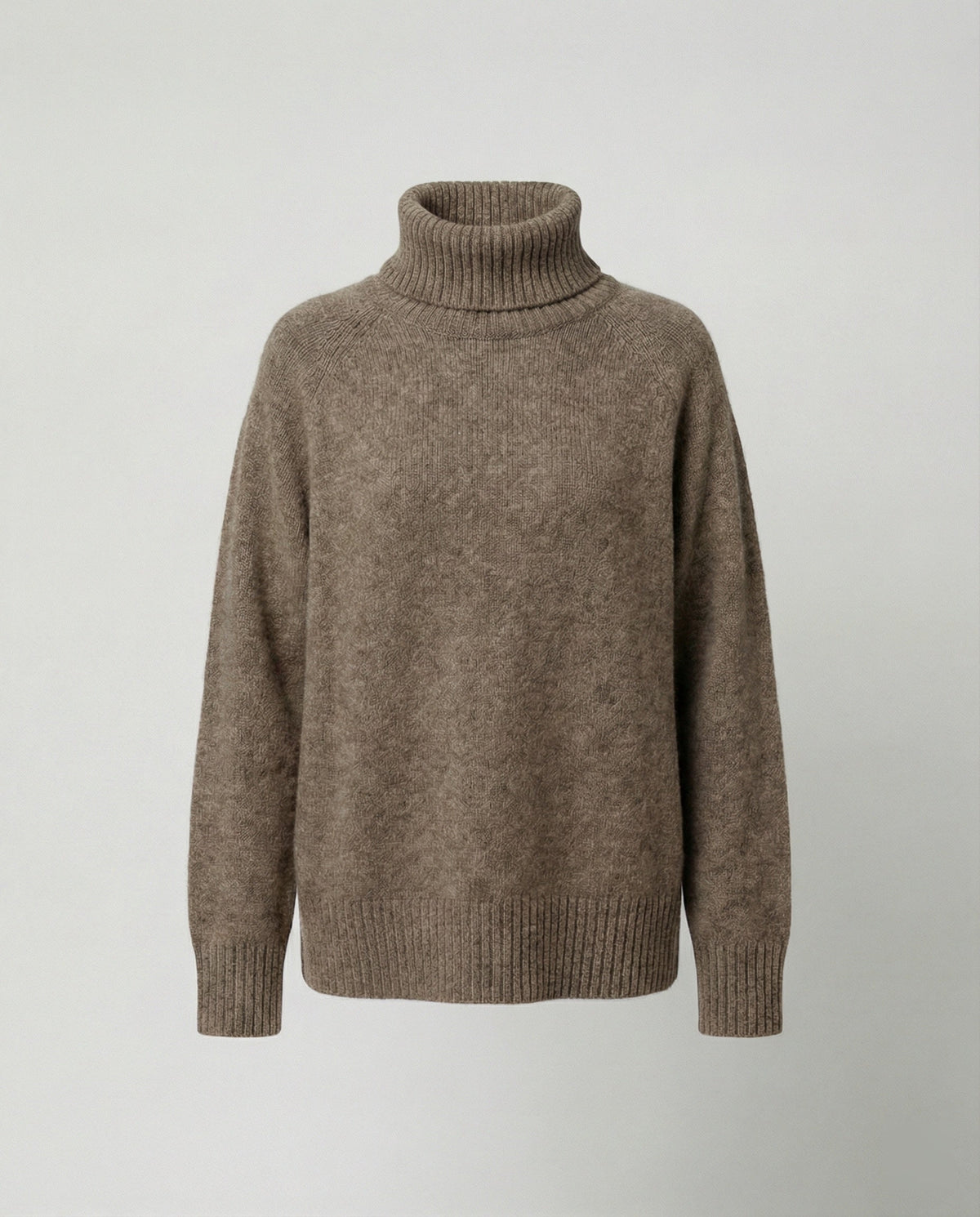 Lässiger Damen Rollkragenpullover Mit Weiter Passform