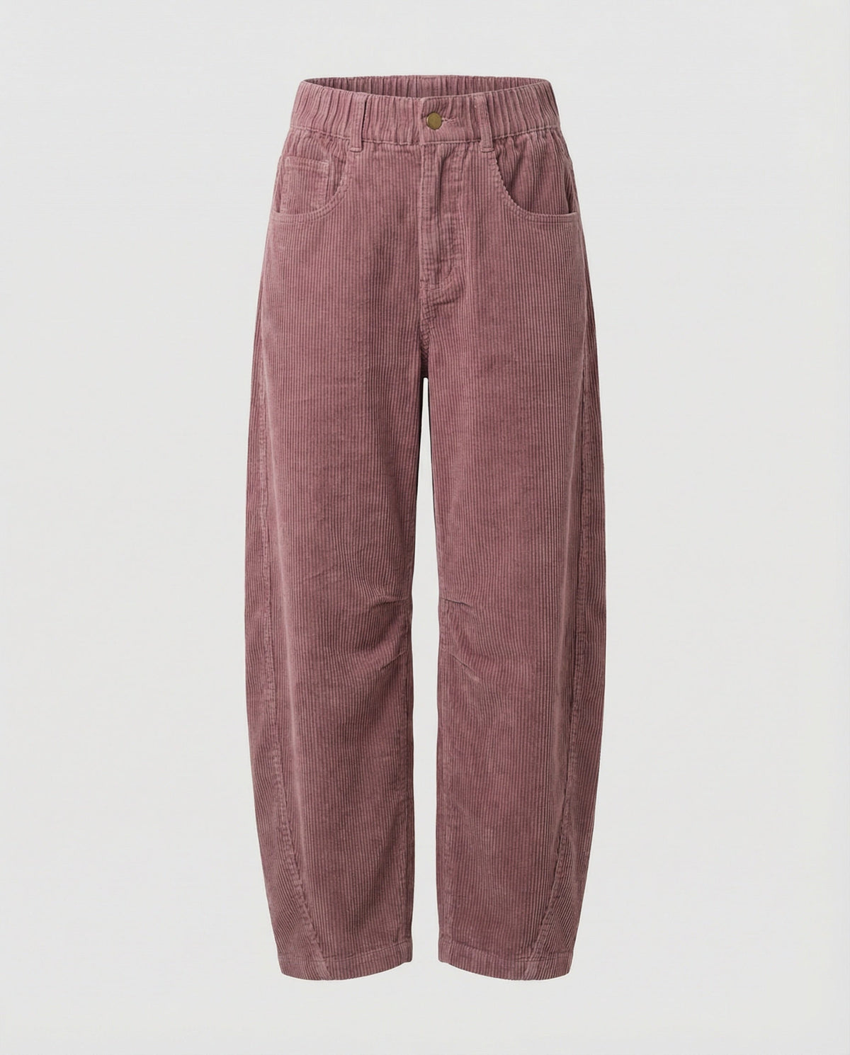 Weite Damen Cordhose mit Hohem Bund