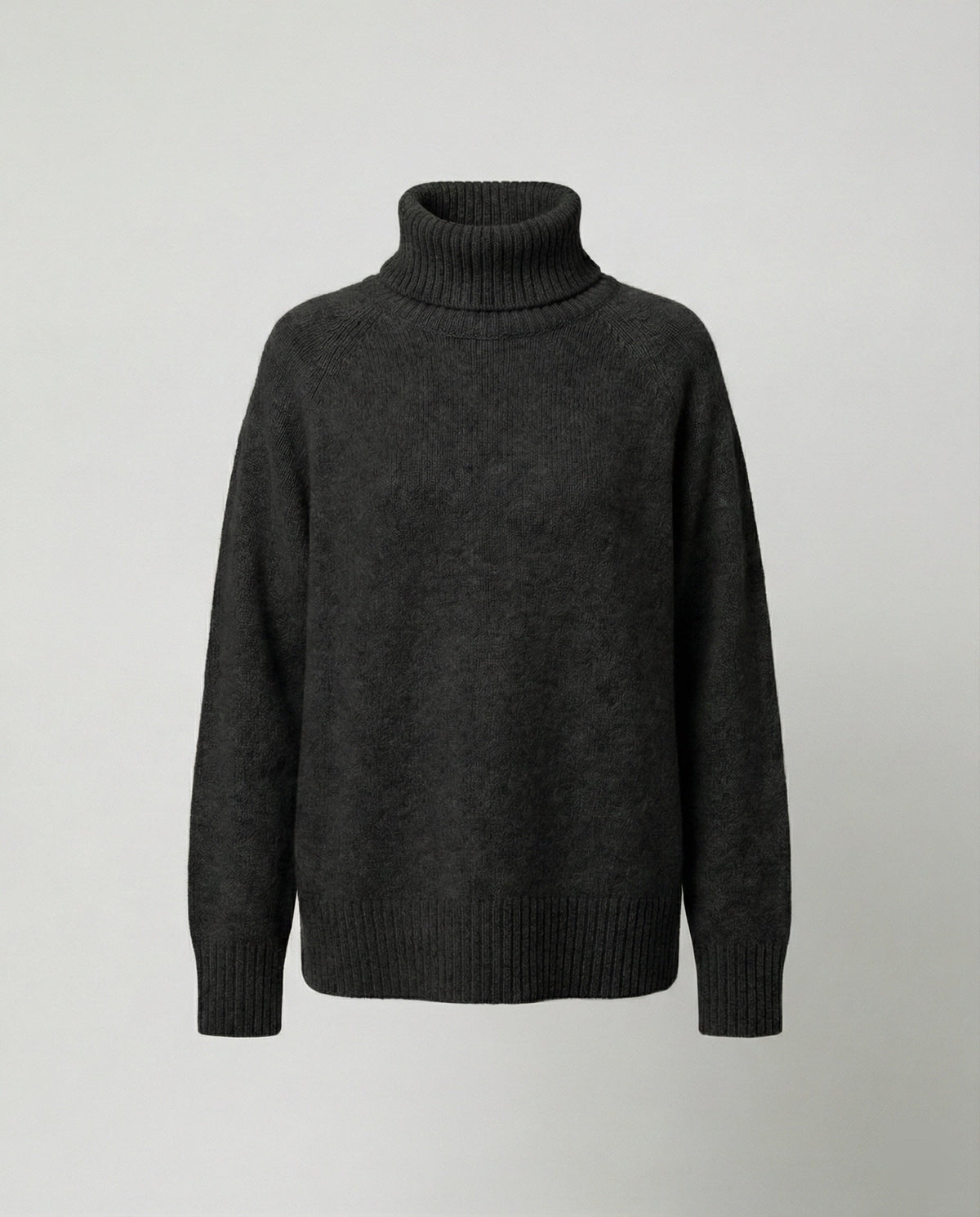 Lässiger Damen Rollkragenpullover Mit Weiter Passform