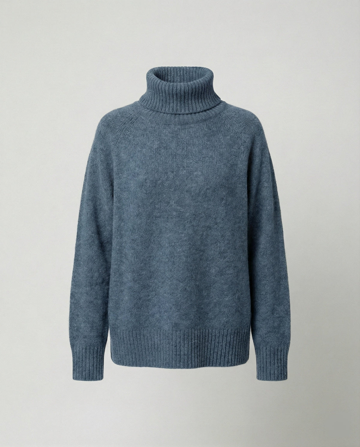 Lässiger Damen Rollkragenpullover Mit Weiter Passform
