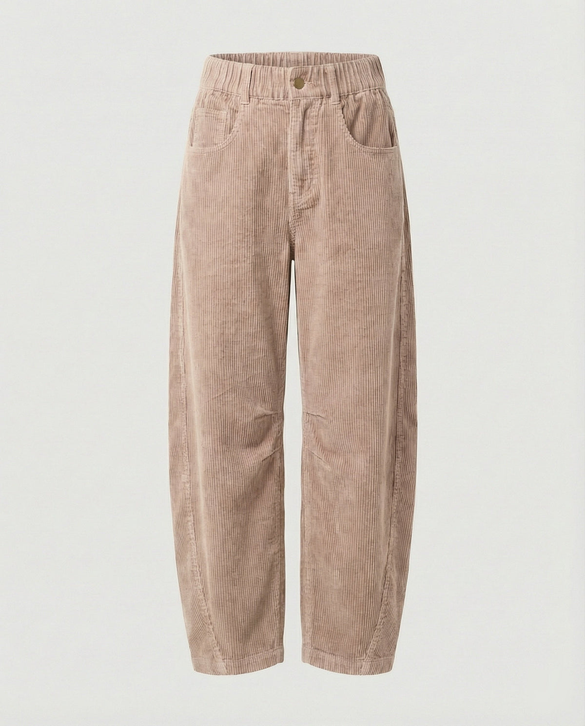 Weite Damen Cordhose mit Hohem Bund