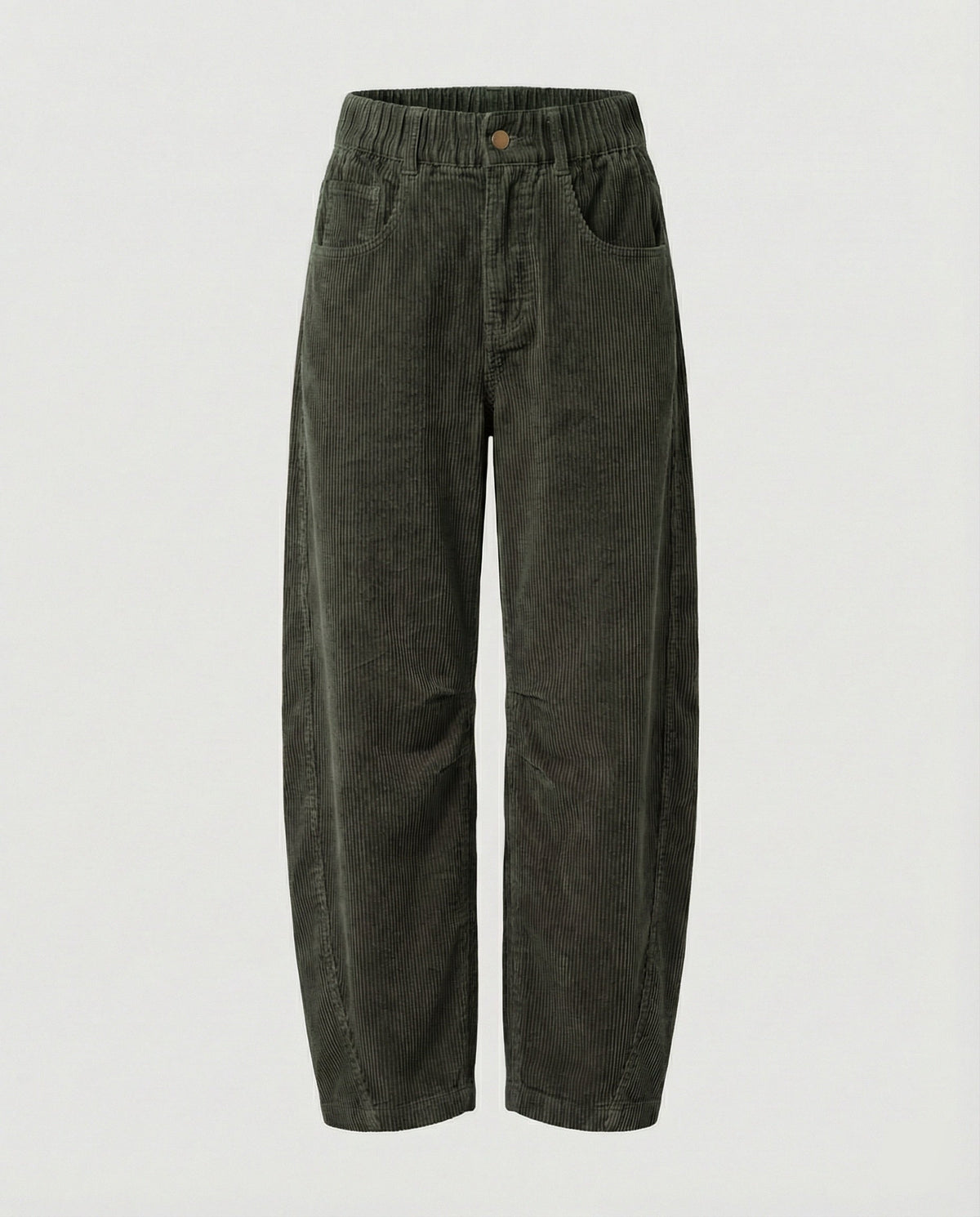 Weite Damen Cordhose mit Hohem Bund
