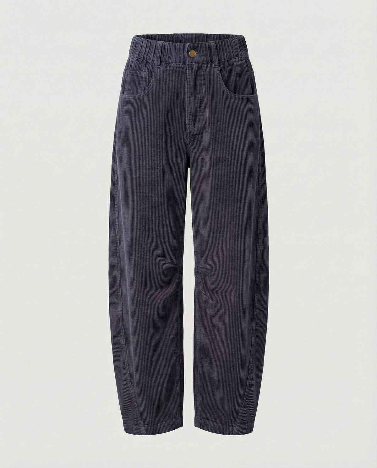 Weite Damen Cordhose mit Hohem Bund