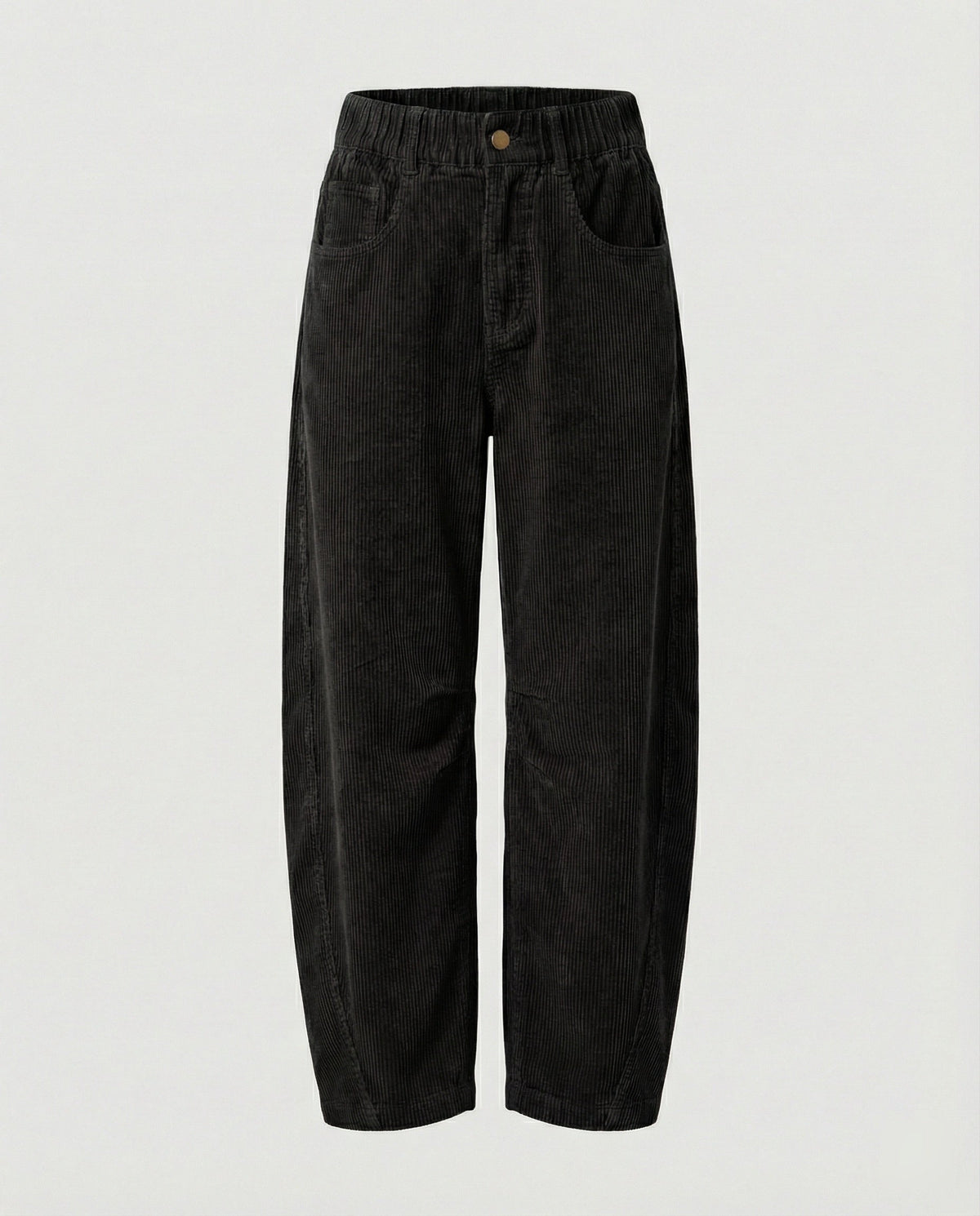 Weite Damen Cordhose mit Hohem Bund