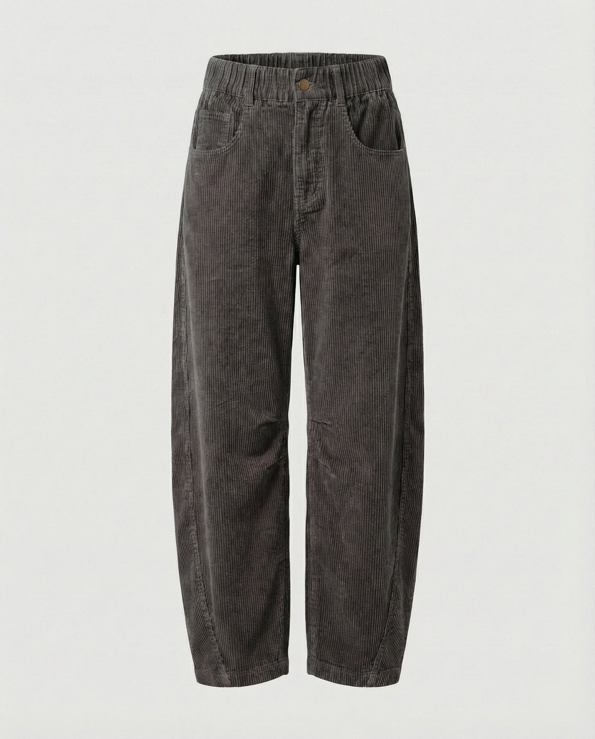Weite Damen Cordhose mit Hohem Bund