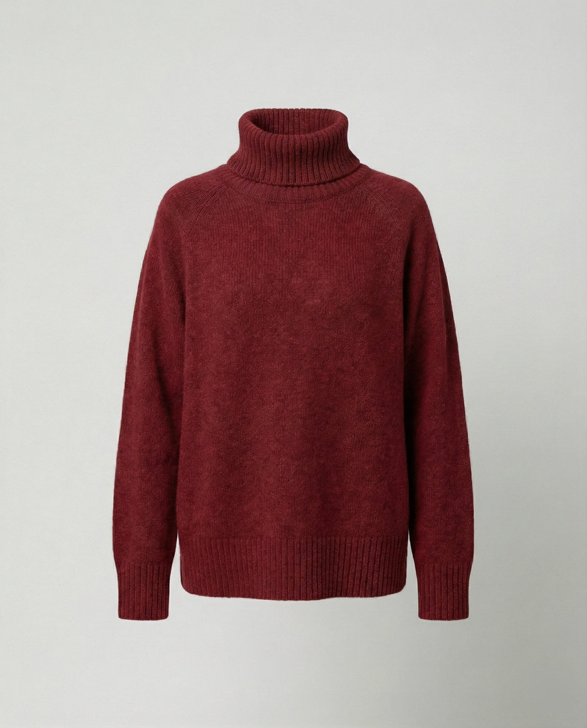 Lässiger Damen Rollkragenpullover Mit Weiter Passform