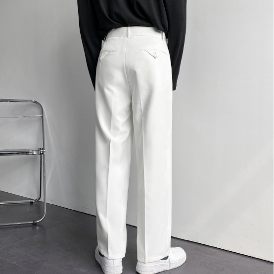 Slim Fit Anzughose | Faltendesign