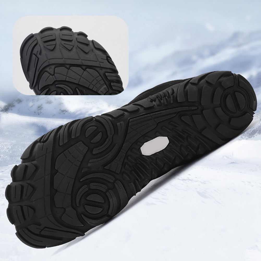 Unisex Fleece Gefütterte Barfußschuhe mit Breiter Zehenbox