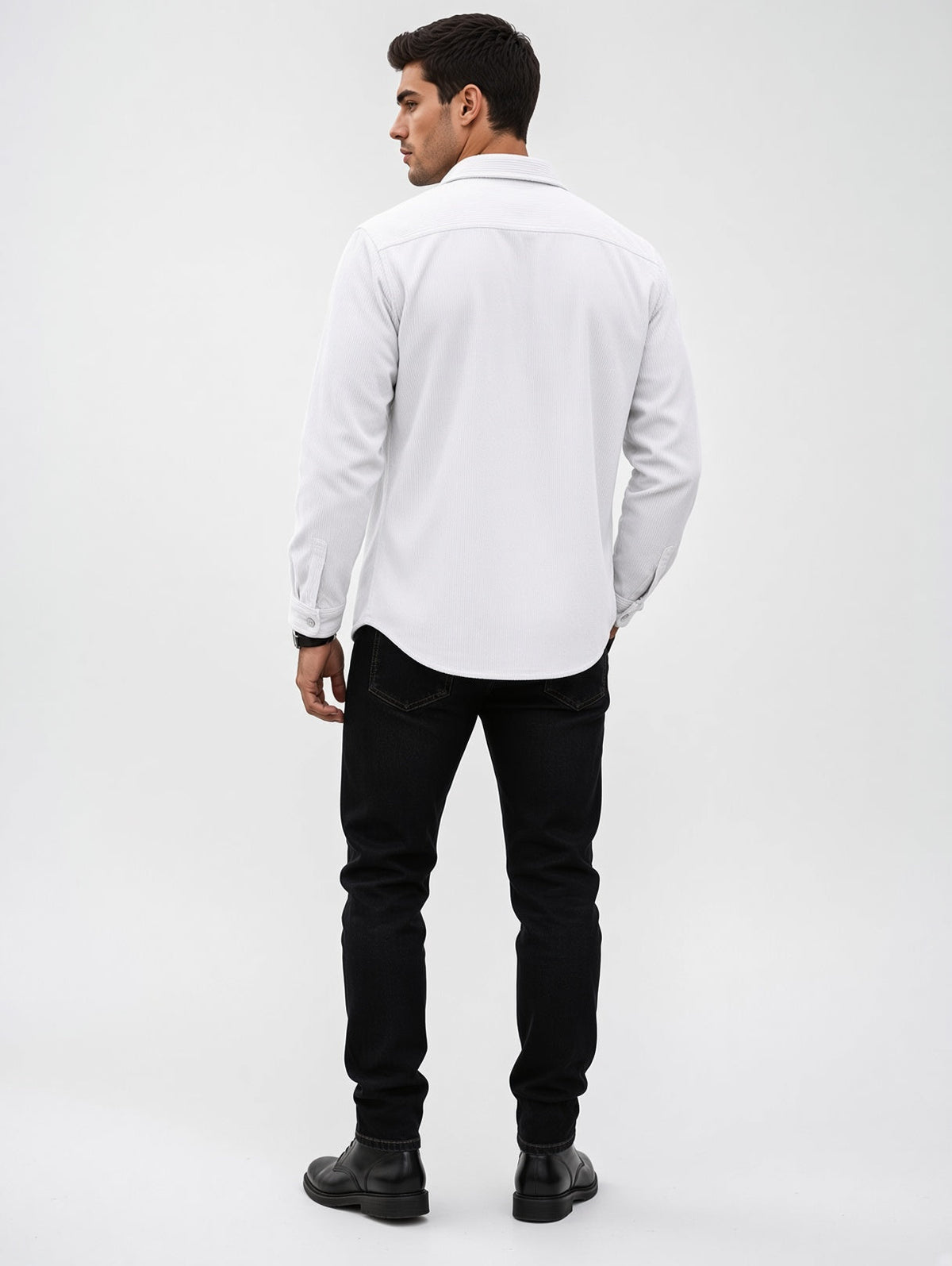 Herren Overshirt aus Cord mit Brusttaschen