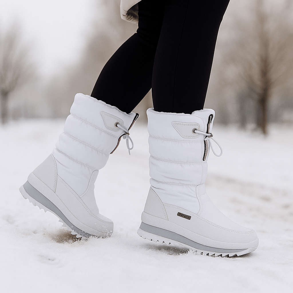 Gefütterte Damen Schneestiefel Wasserdicht und Rutschfest
