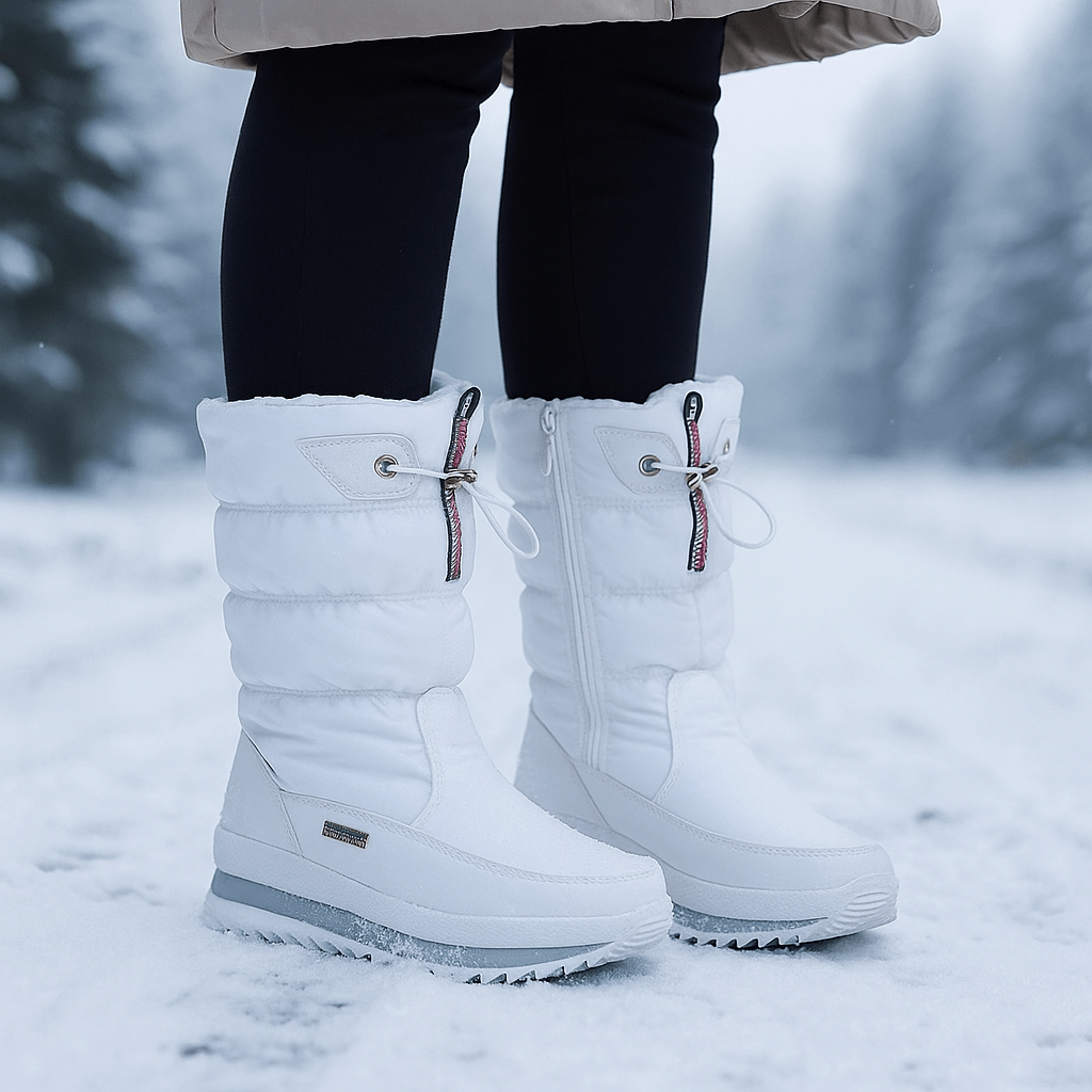 Gefütterte Damen Schneestiefel Wasserdicht und Rutschfest