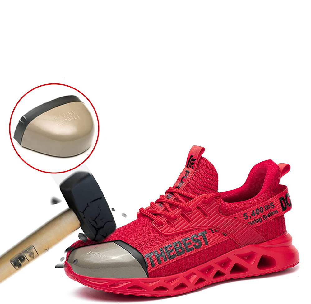 Unisex Leichte Sicherheitsschuhe mit Stahlkappe