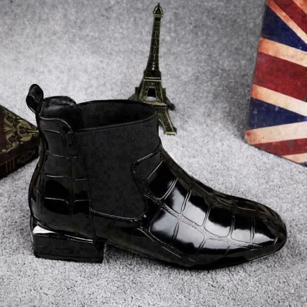 Damen Komfortstiefel Aus Leder Für Jeden Tag