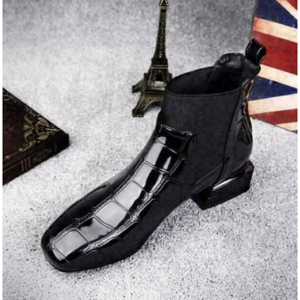 Damen Komfortstiefel Aus Leder Für Jeden Tag