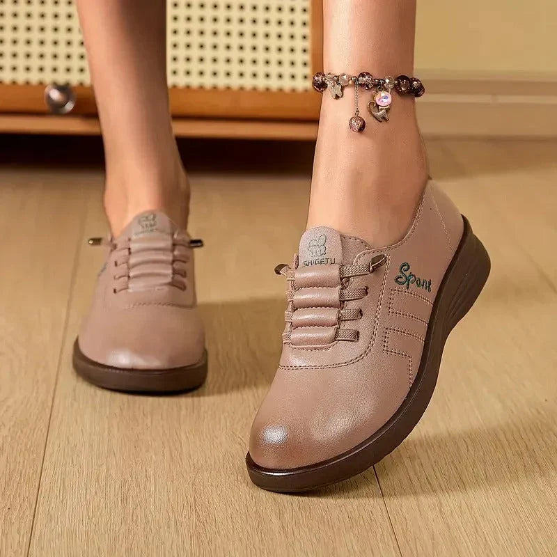 Orthopädische Damen Slip-On Schuhe mit Elastikeinstieg