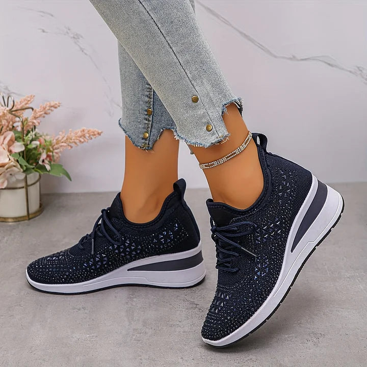Ergonomische Plateau Sneaker Aus Atmungsaktivem Mesh