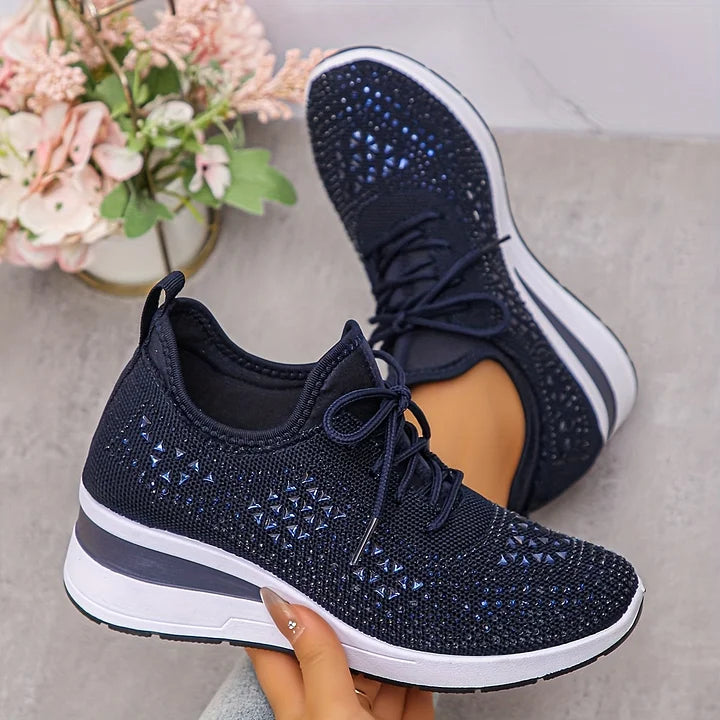 Ergonomische Plateau Sneaker Aus Atmungsaktivem Mesh
