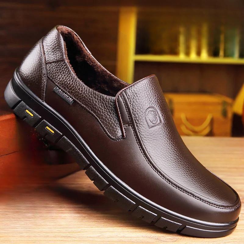 Herren Freizeitschuhe Aus Leder Mit Schnürung