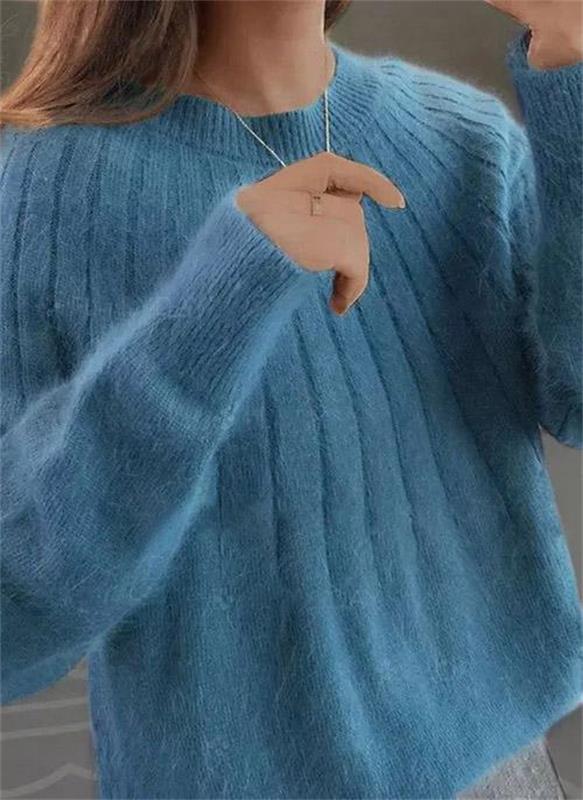 Weicher Damen Strickpullover Für Herbst Und Winter