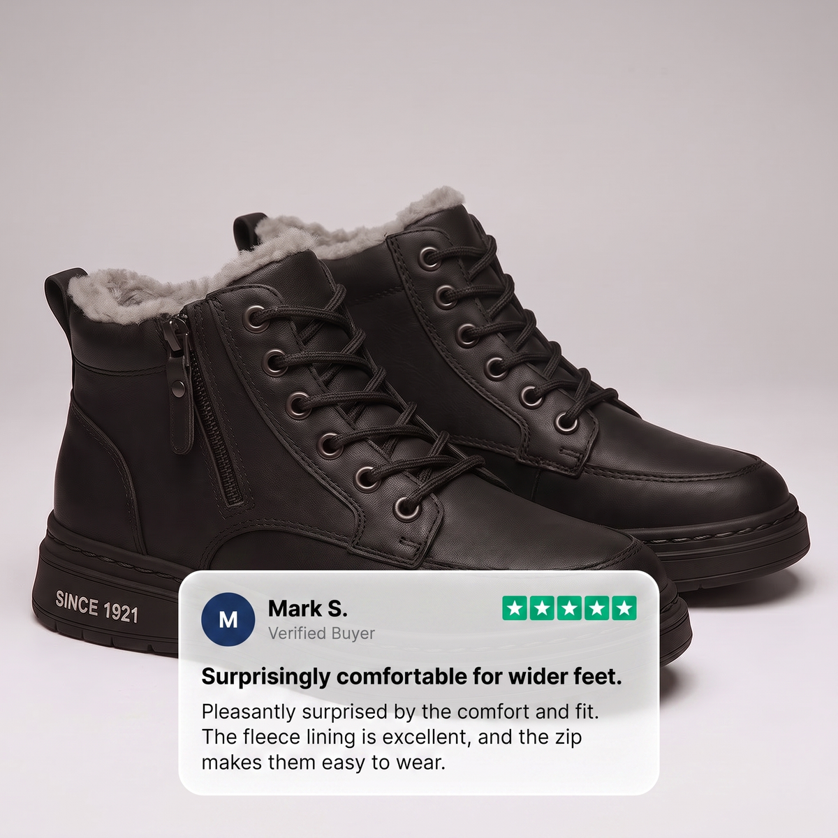 Gefütterte Winter-Sneaker aus Kunstleder für Damen und Herren